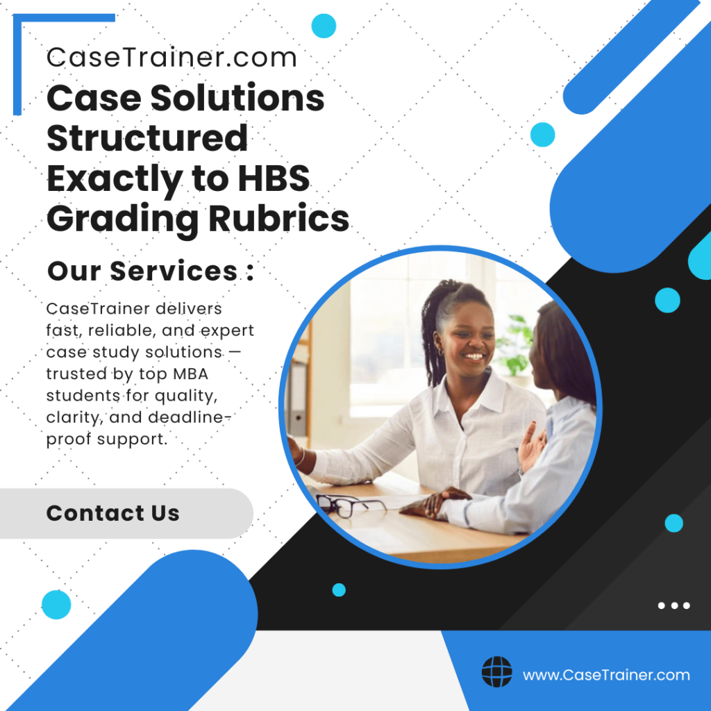 Case Solutions Structured Exactly to HBS Grading Rubrics