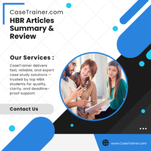 HBR Articles Summary & Review